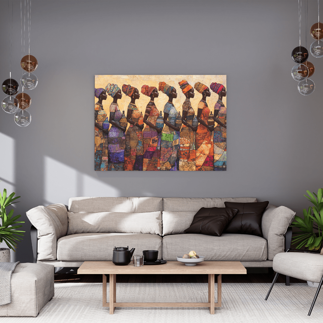 Vibrant African Women - Cultural Wall Art - Aestheticanvas