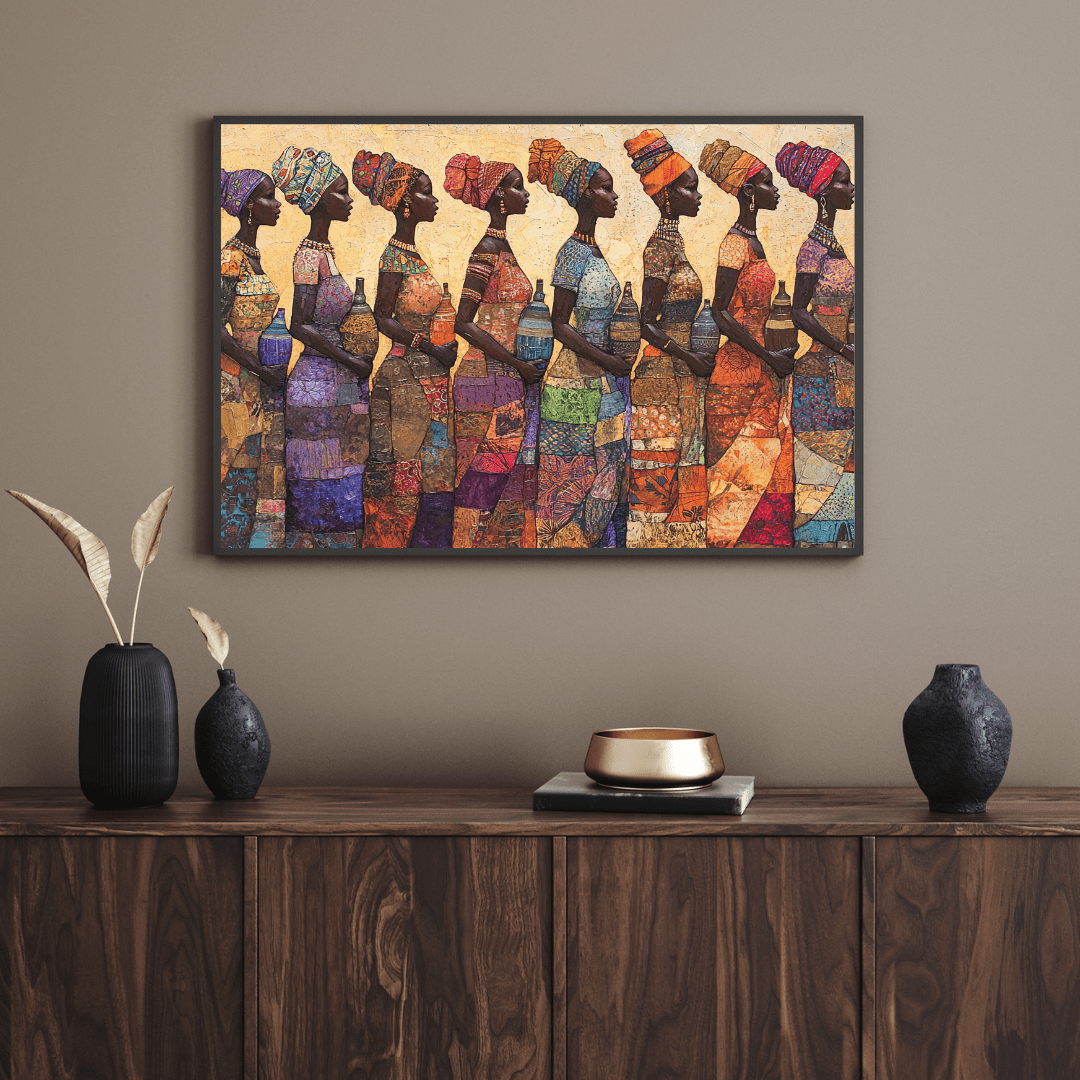 Vibrant African Women - Cultural Wall Art - Aestheticanvas