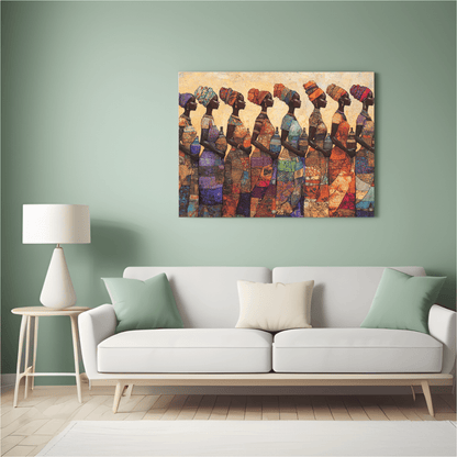 Vibrant African Women - Cultural Wall Art - Aestheticanvas