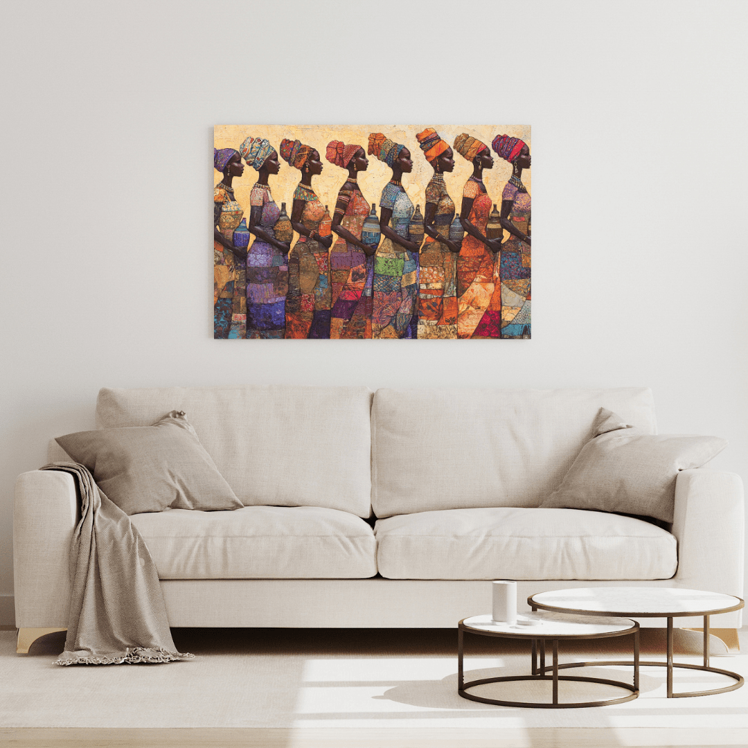 Vibrant African Women - Cultural Wall Art - Aestheticanvas