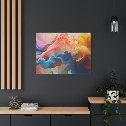 Vibrant Fluid Motion - Abstract Wall Art - Aestheticanvas