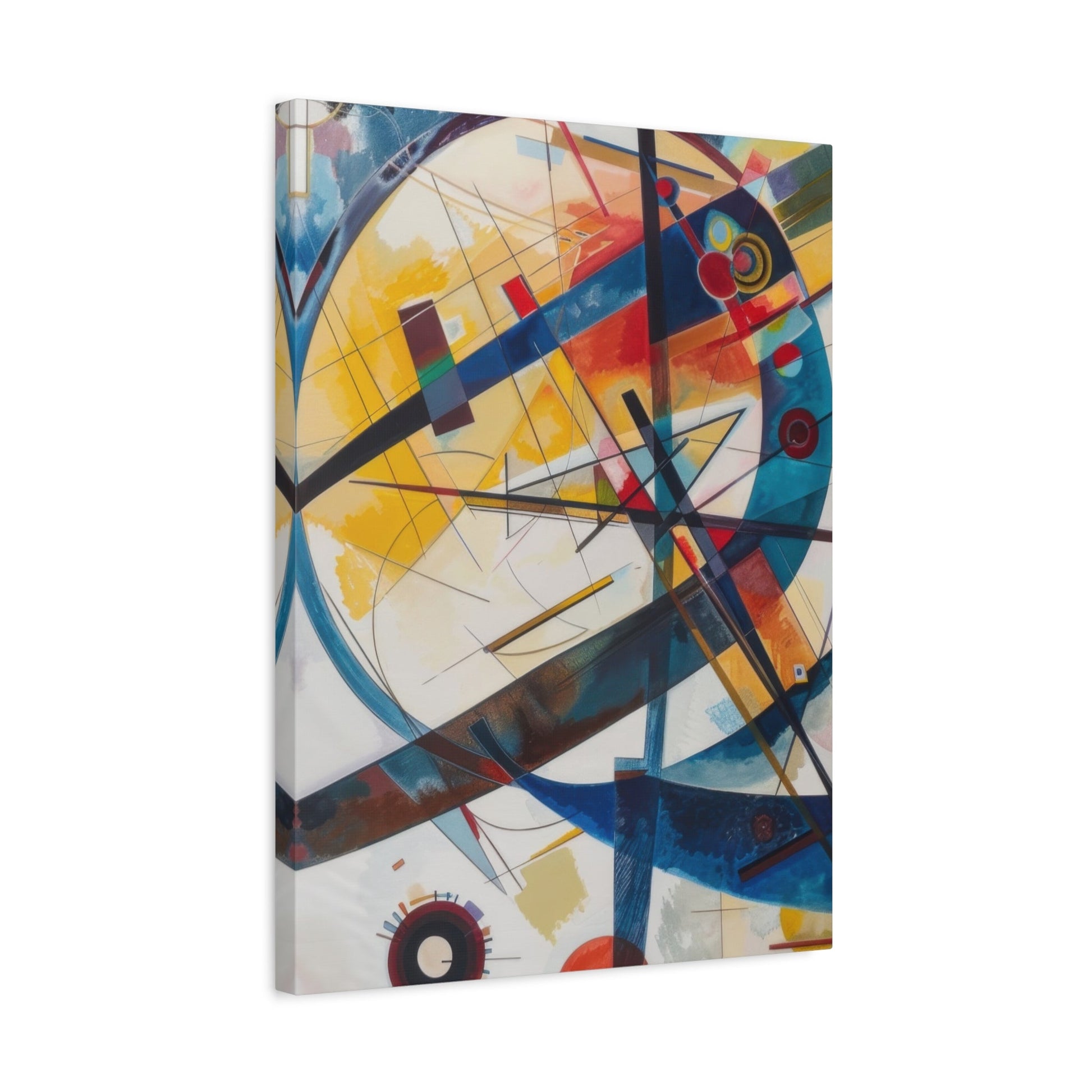 Vibrant Geometric Harmony - Abstract Wall Art - Aestheticanvas