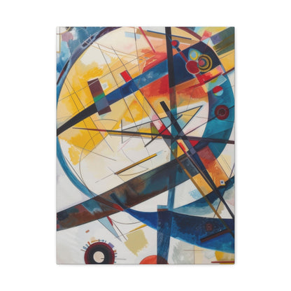 Vibrant Geometric Harmony - Abstract Wall Art - Aestheticanvas