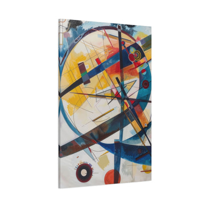 Vibrant Geometric Harmony - Abstract Wall Art - Aestheticanvas