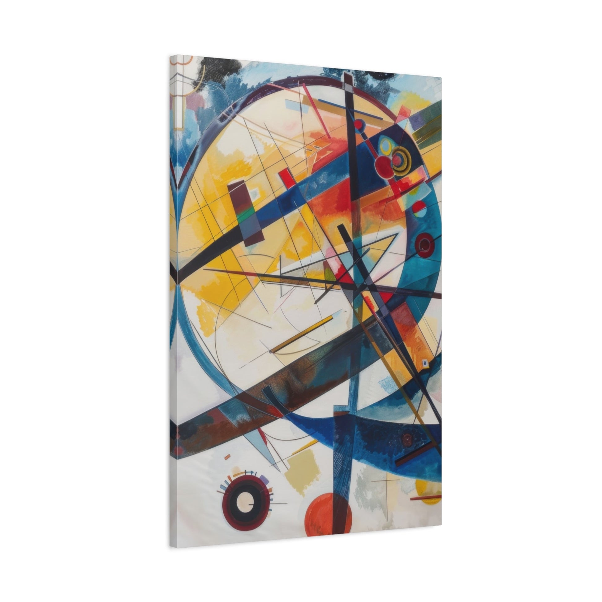 Vibrant Geometric Harmony - Abstract Wall Art - Aestheticanvas