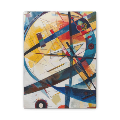 Vibrant Geometric Harmony - Abstract Wall Art - Aestheticanvas