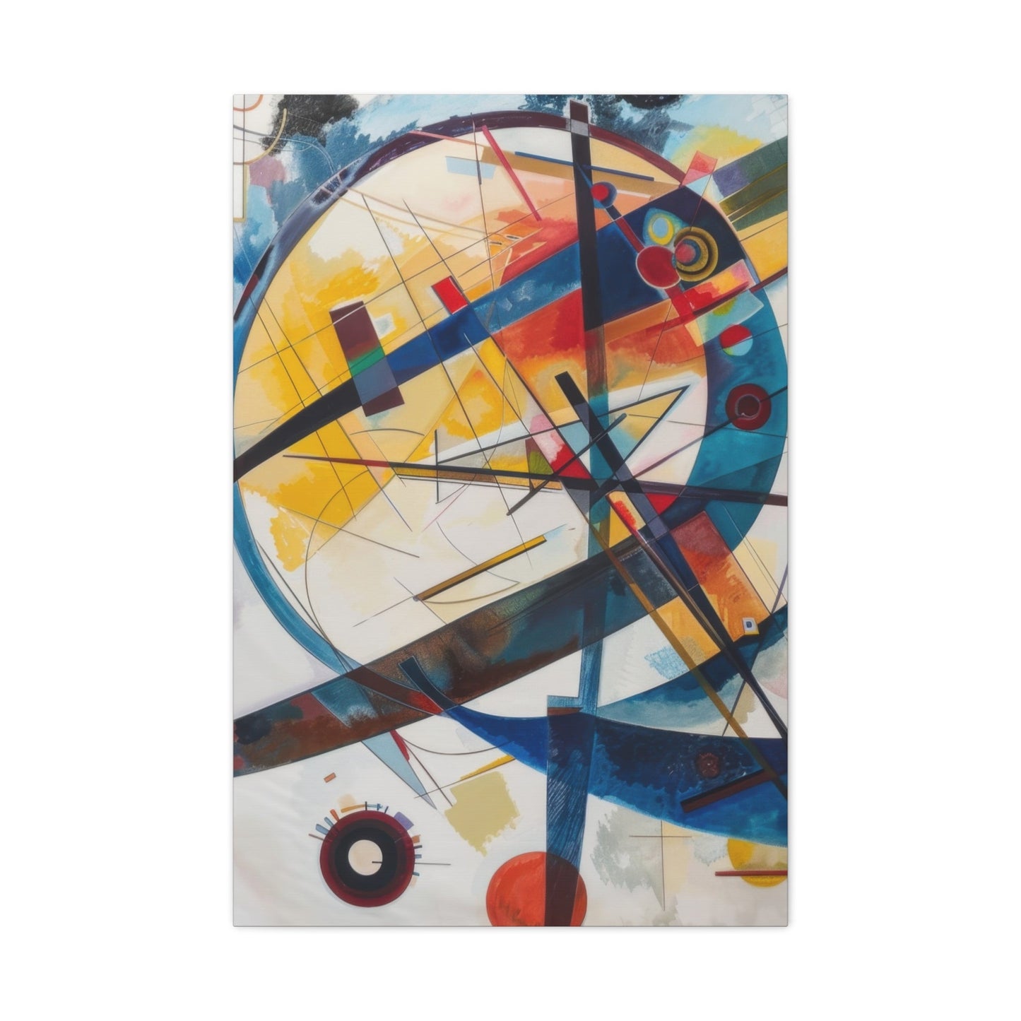 Vibrant Geometric Harmony - Abstract Wall Art - Aestheticanvas