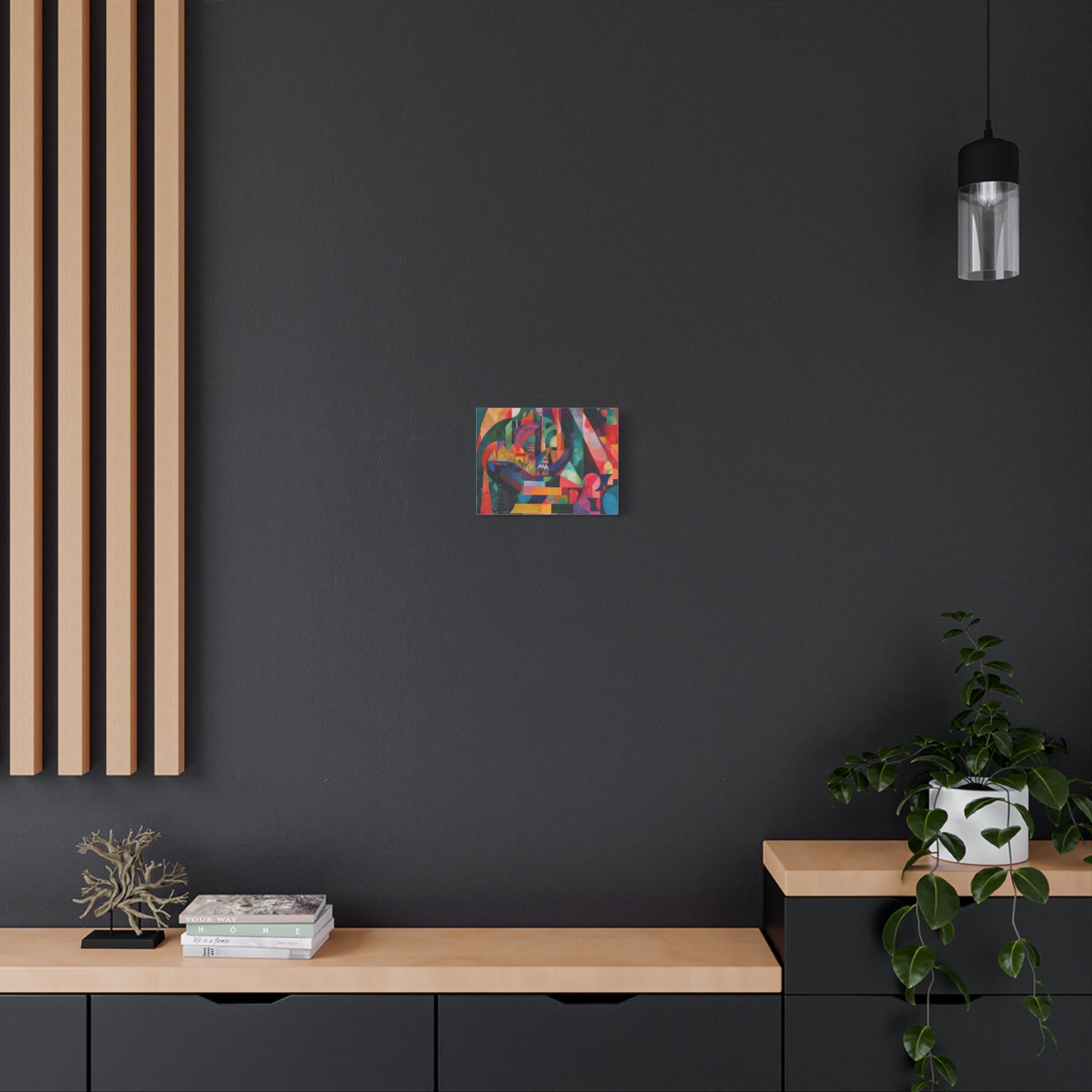 Vibrant Geometric Harmony - Abstract Wall Art - Aestheticanvas