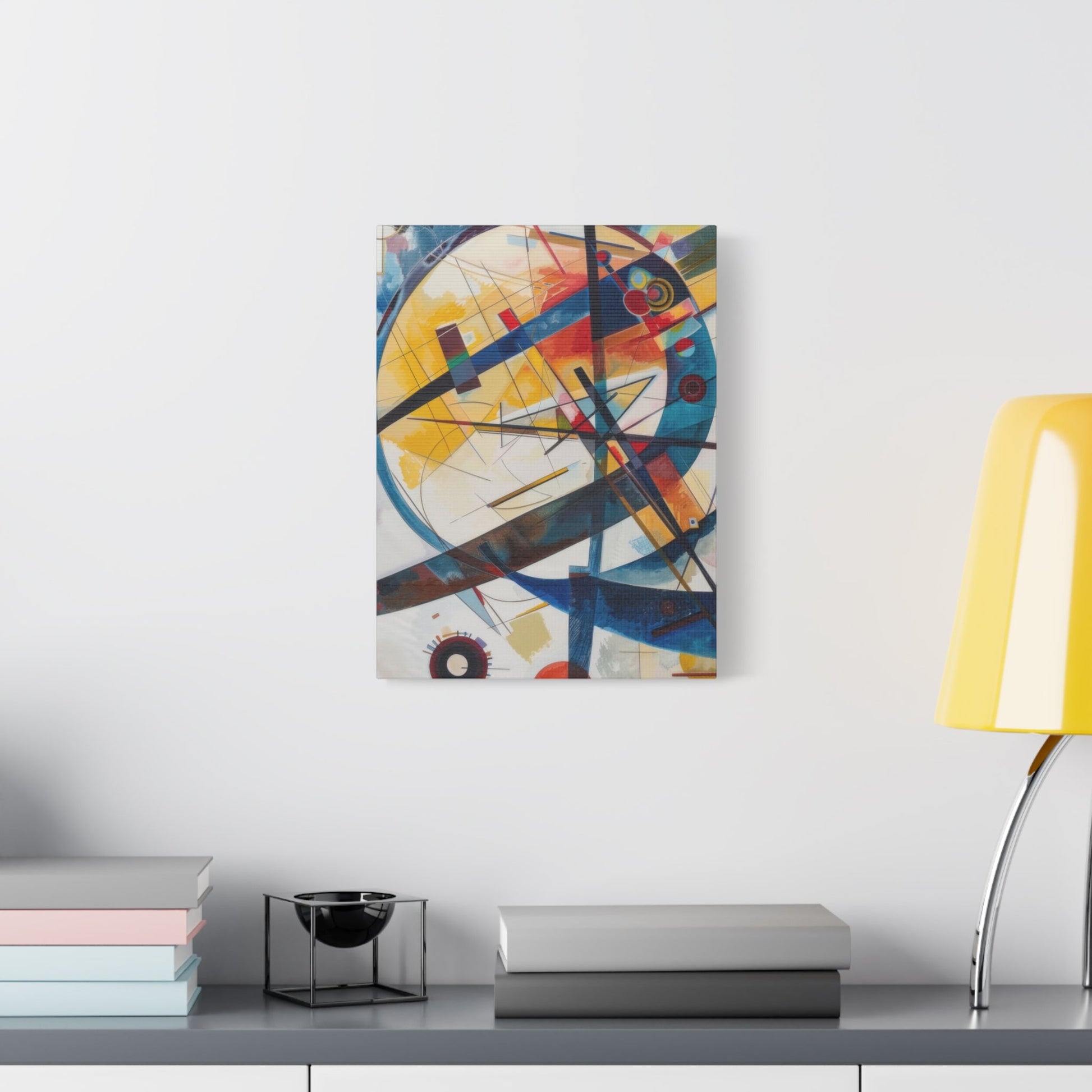 Vibrant Geometric Harmony - Abstract Wall Art - Aestheticanvas