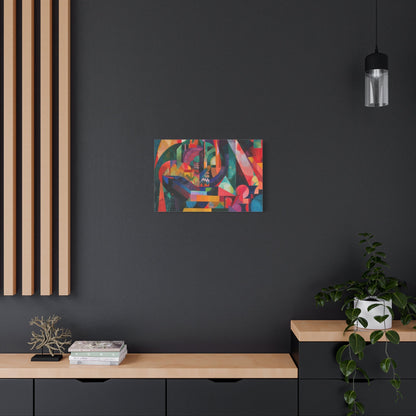 Vibrant Geometric Harmony - Abstract Wall Art - Aestheticanvas