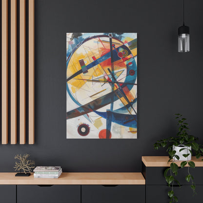 Vibrant Geometric Harmony - Abstract Wall Art - Aestheticanvas