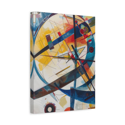 Vibrant Geometric Harmony - Abstract Wall Art - Aestheticanvas