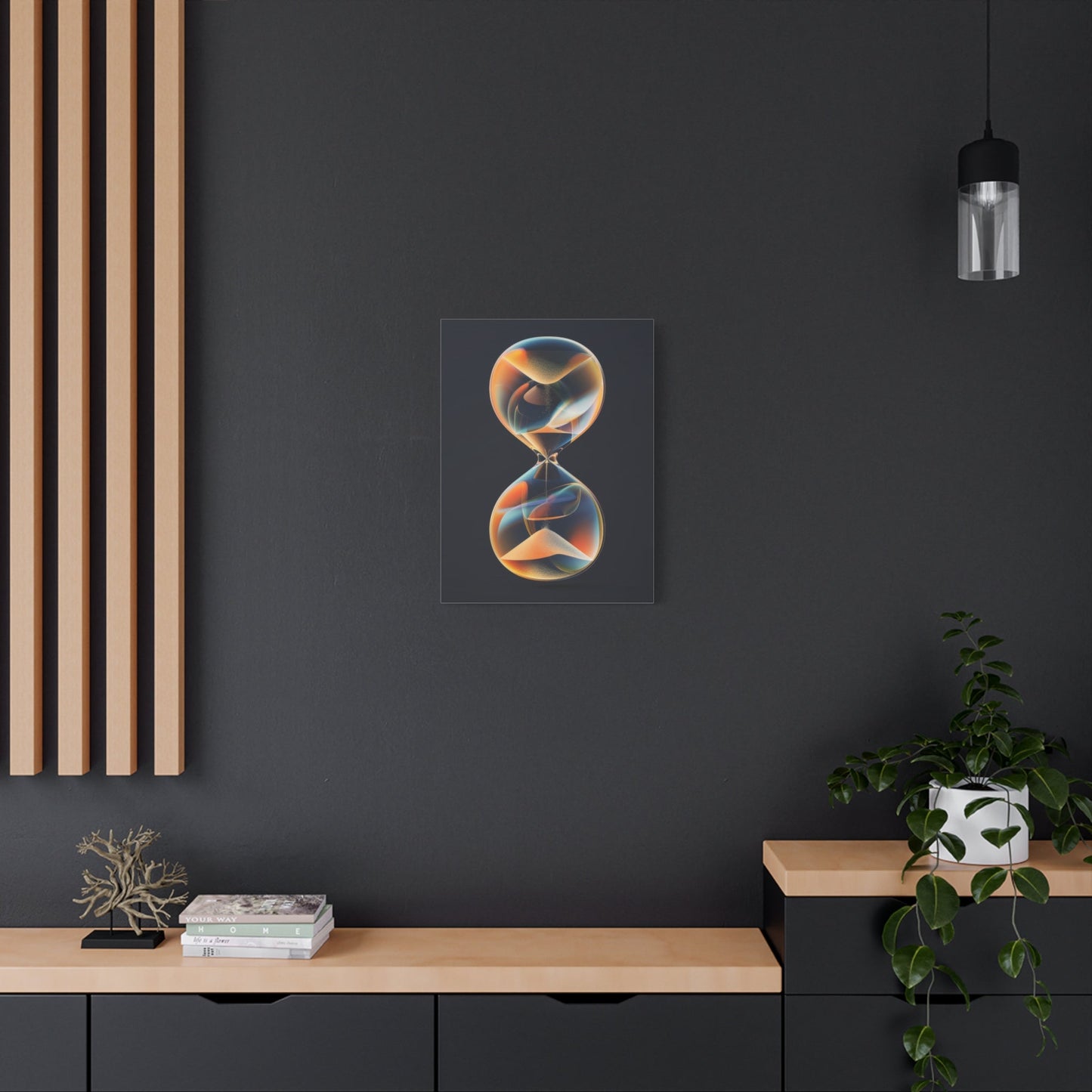 Vibrant Infinity Hourglass - Abstract Wall Art - Aestheticanvas