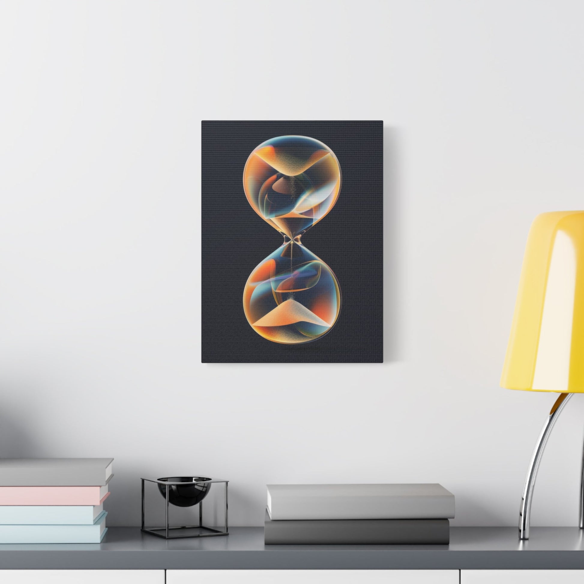 Vibrant Infinity Hourglass - Abstract Wall Art - Aestheticanvas