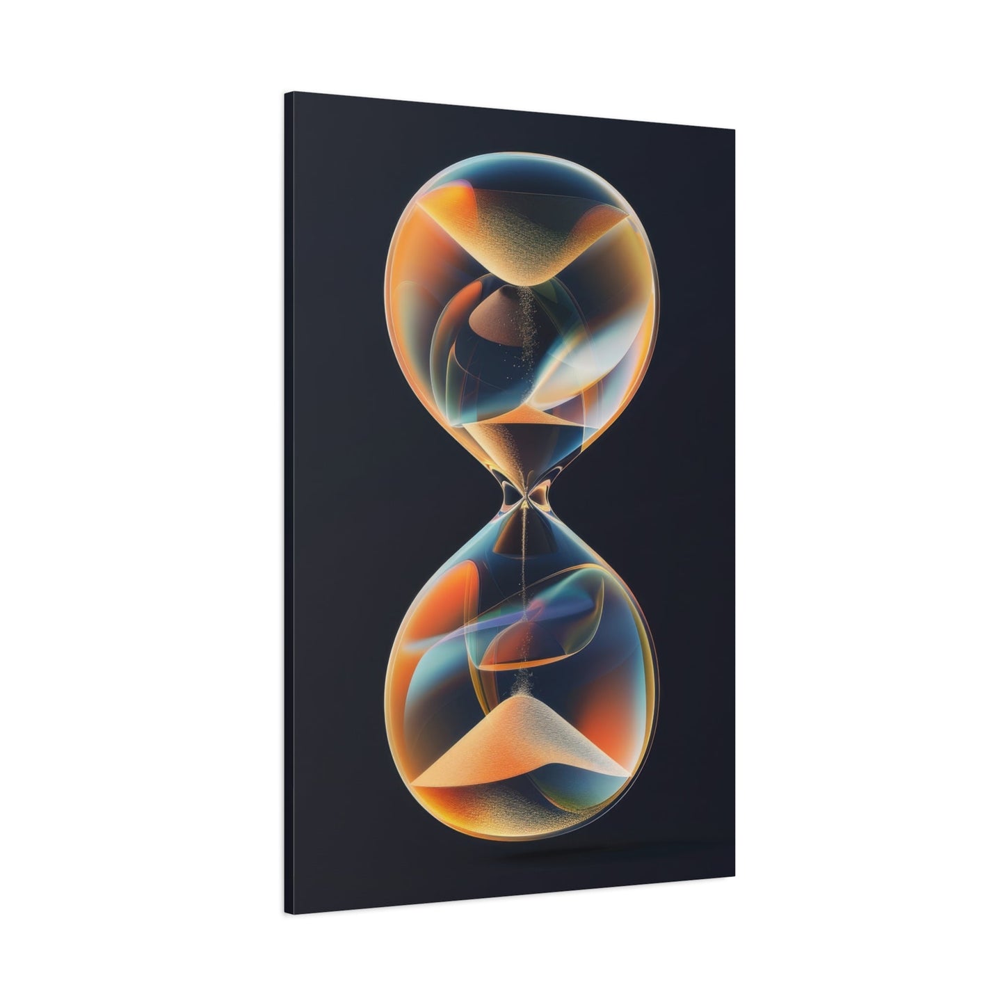 Vibrant Infinity Hourglass - Abstract Wall Art - Aestheticanvas