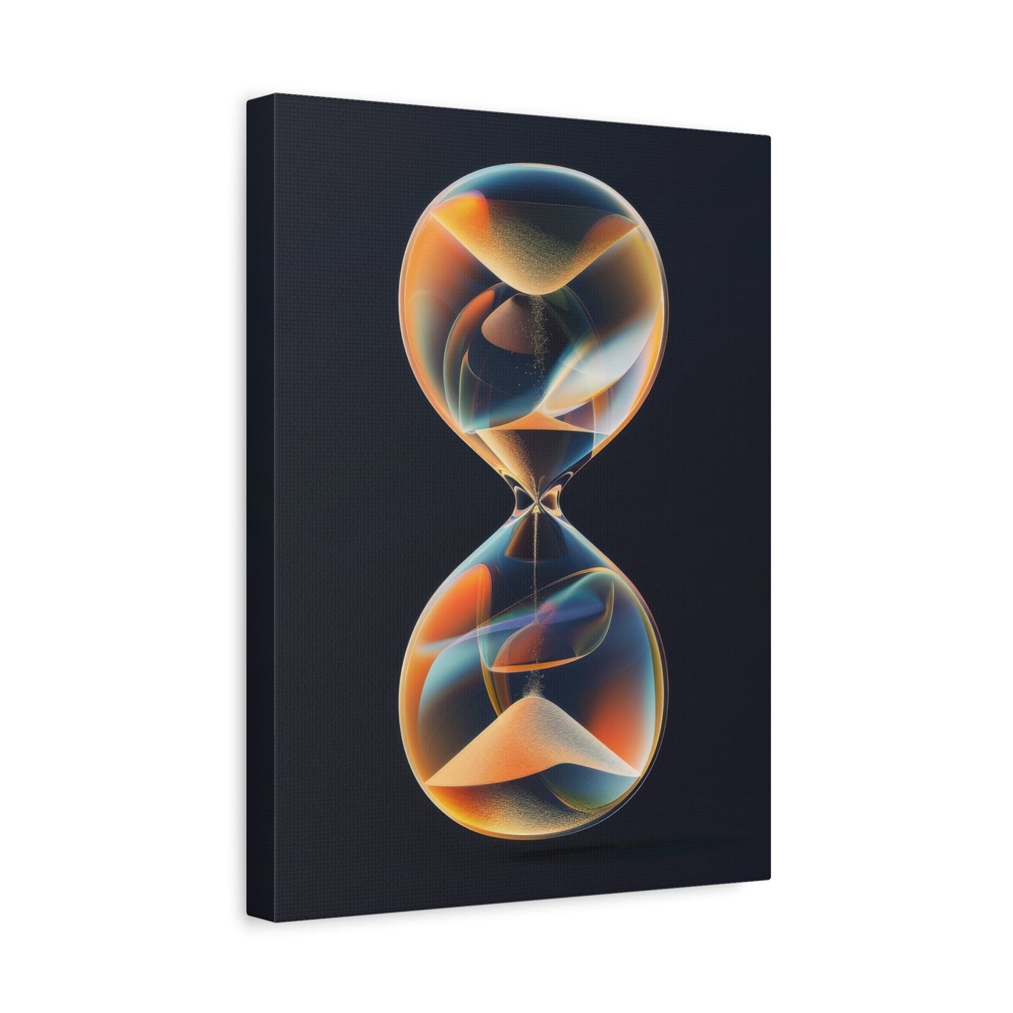 Vibrant Infinity Hourglass - Abstract Wall Art - Aestheticanvas