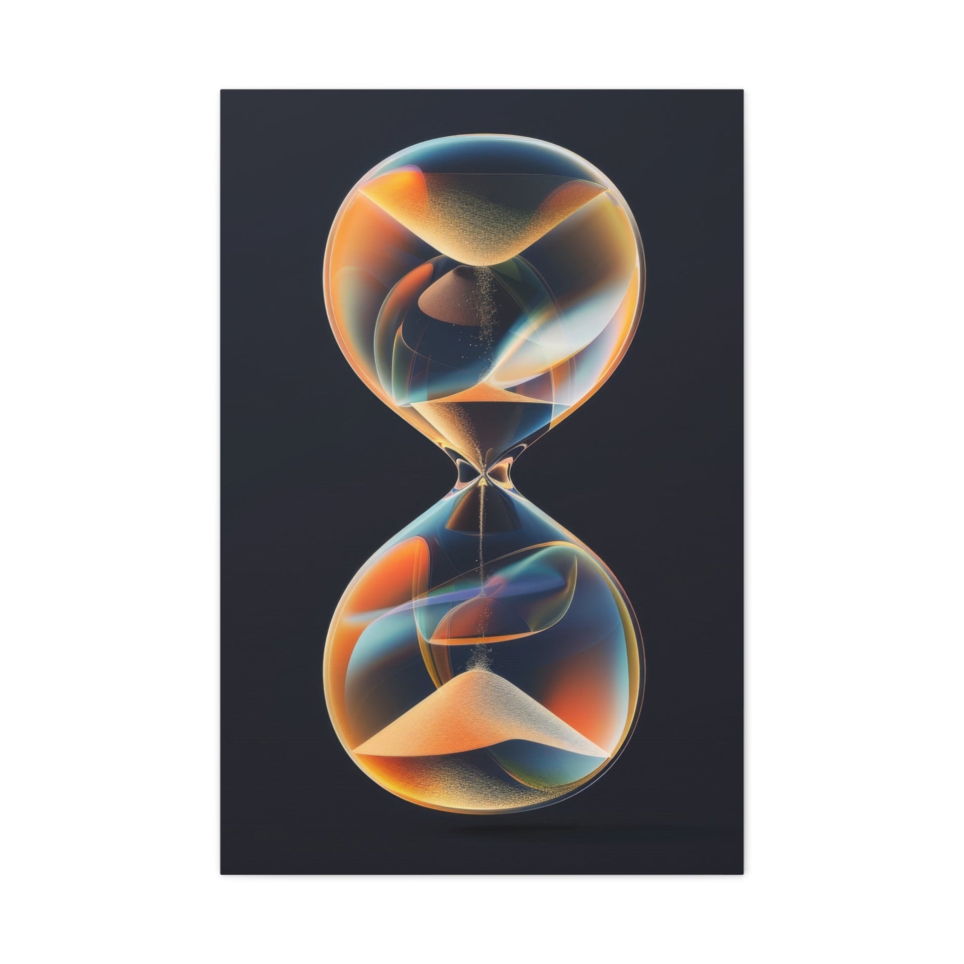 Vibrant Infinity Hourglass - Abstract Wall Art - Aestheticanvas