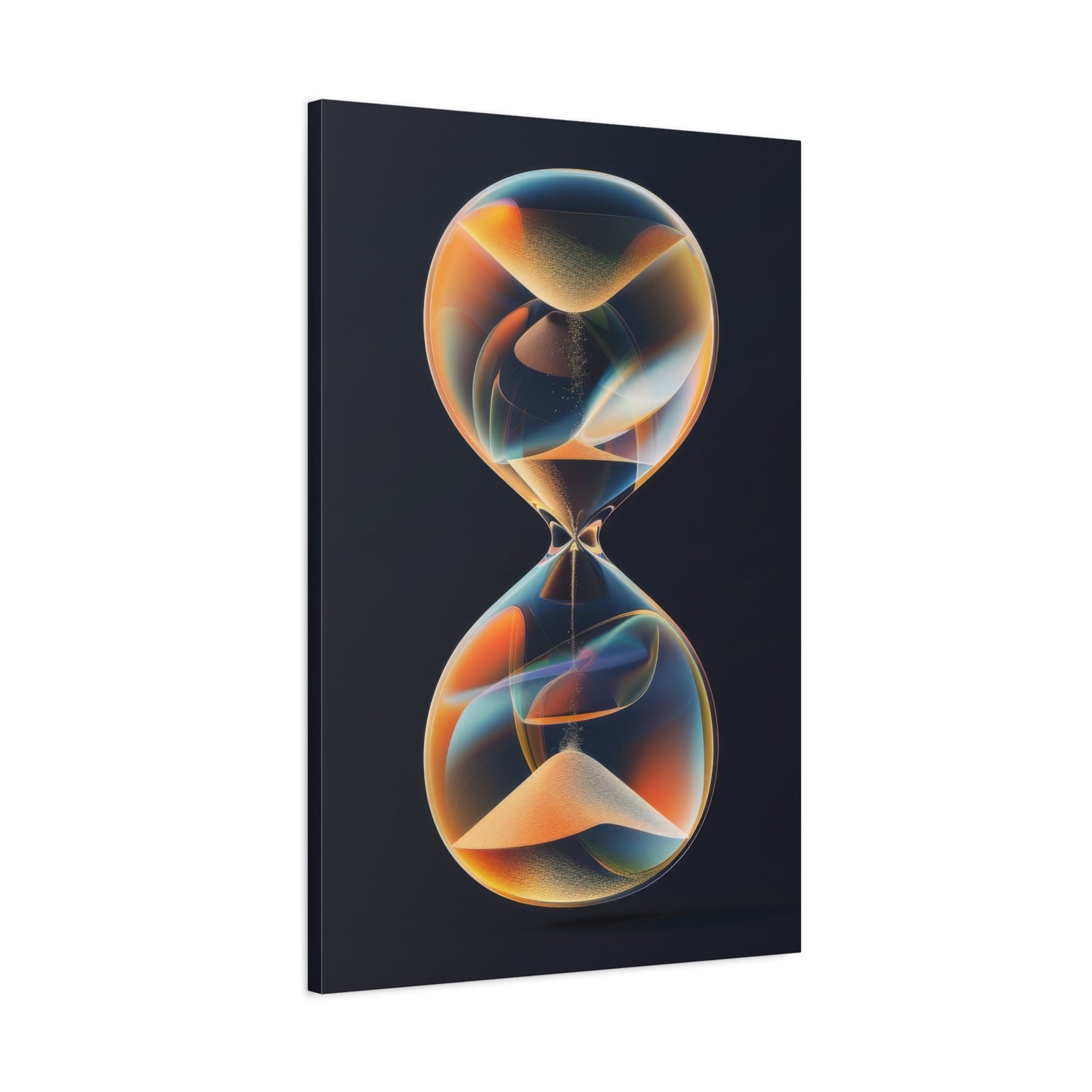 Vibrant Infinity Hourglass - Abstract Wall Art - Aestheticanvas