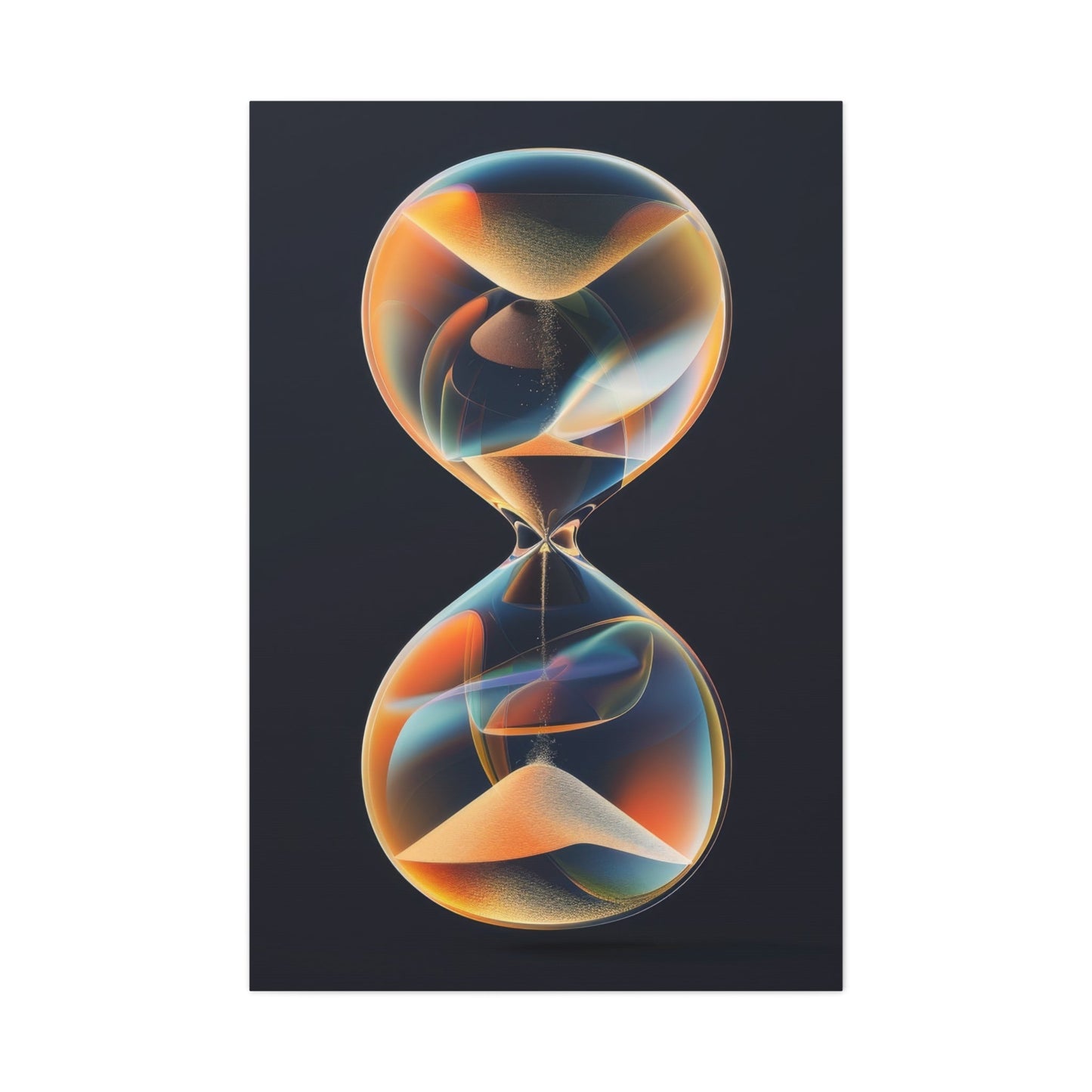 Vibrant Infinity Hourglass - Abstract Wall Art - Aestheticanvas