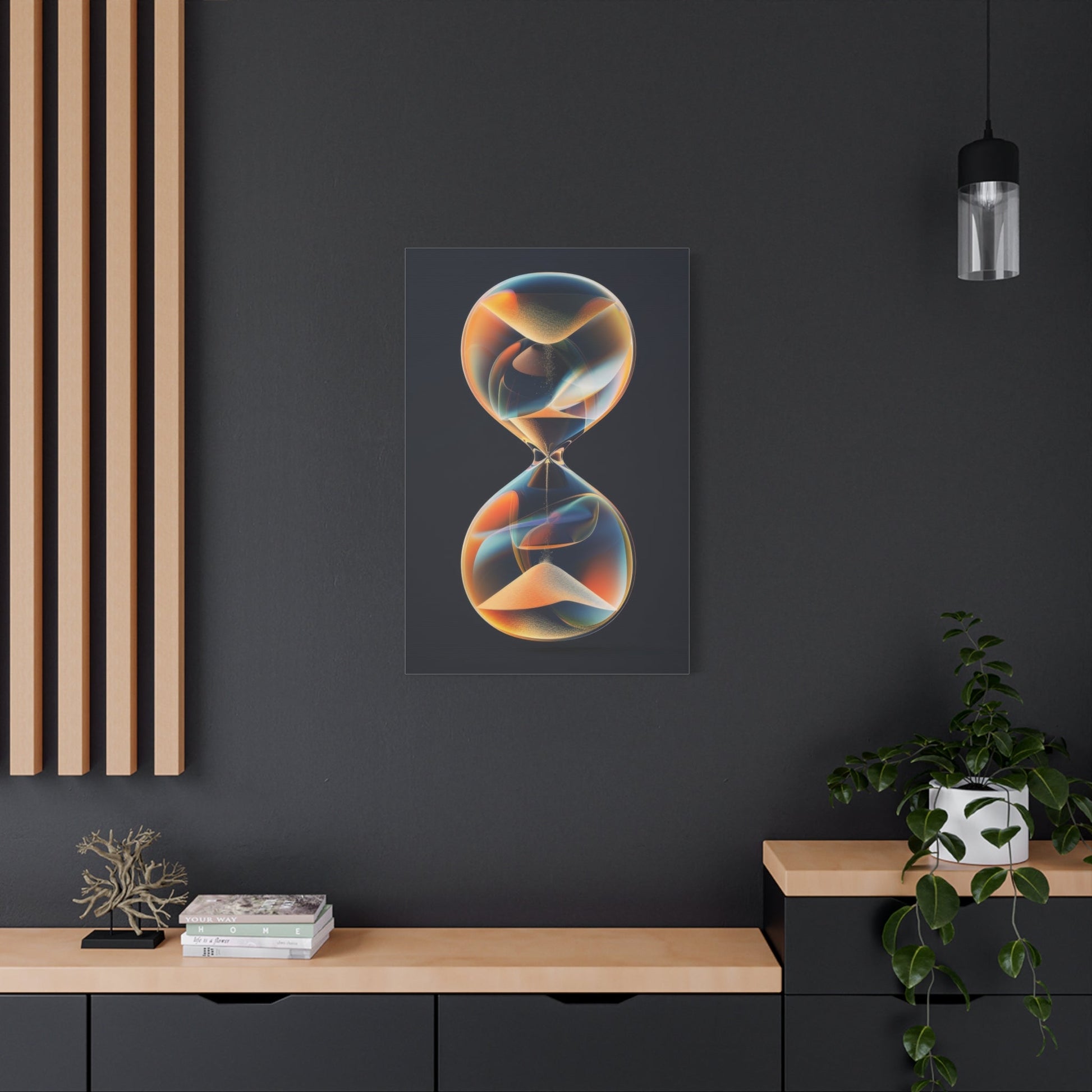 Vibrant Infinity Hourglass - Abstract Wall Art - Aestheticanvas