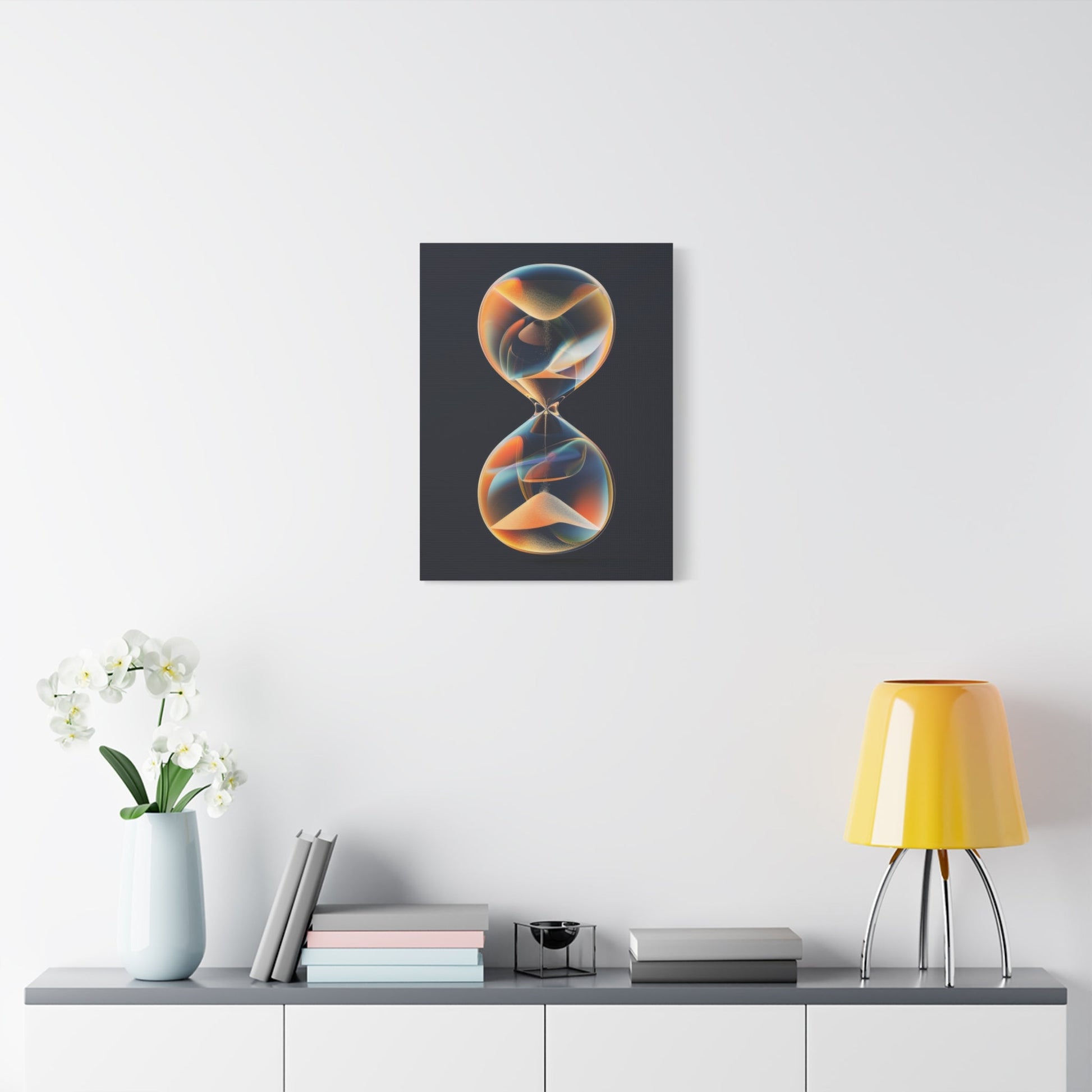 Vibrant Infinity Hourglass - Abstract Wall Art - Aestheticanvas