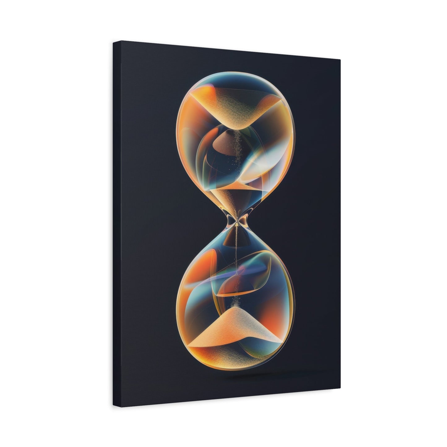 Vibrant Infinity Hourglass - Abstract Wall Art - Aestheticanvas