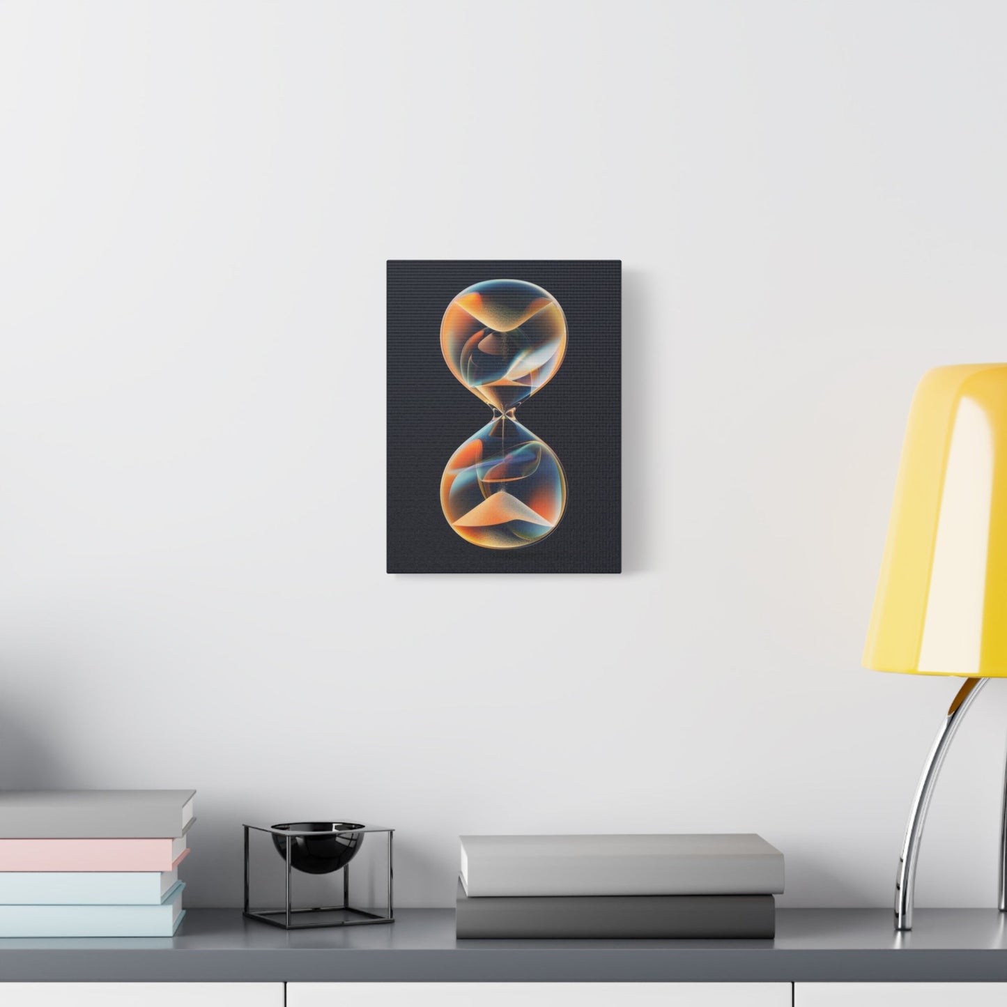 Vibrant Infinity Hourglass - Abstract Wall Art - Aestheticanvas