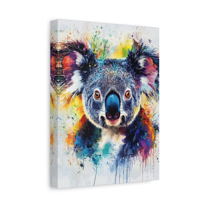 Vibrant Koala Splash - Animal Wall Art - Aestheticanvas