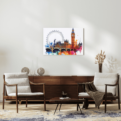 Vibrant London Skyline - Cityscape Wall Art - Aestheticanvas