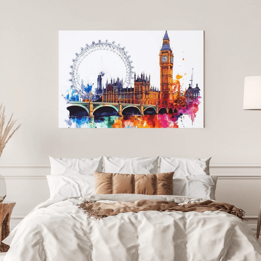 Vibrant London Skyline - Cityscape Wall Art - Aestheticanvas