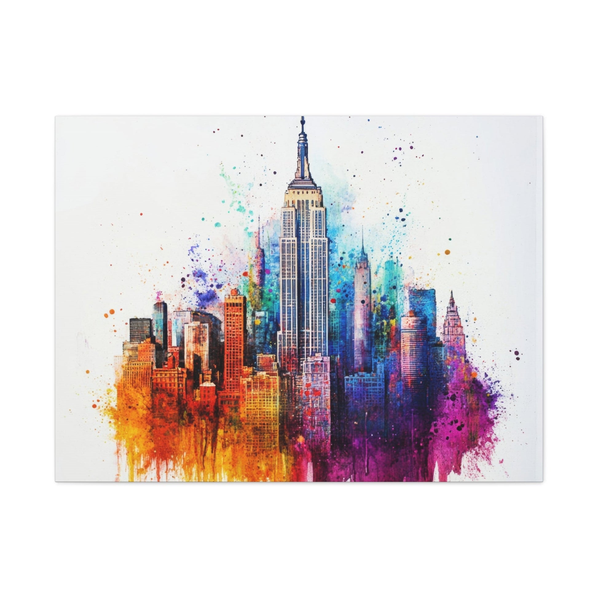 Vibrant New York Skyline - Cityscape Wall Art - Aestheticanvas