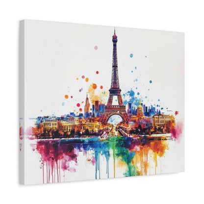 Vibrant Paris Skyline - Cityscape Wall Art - Aestheticanvas