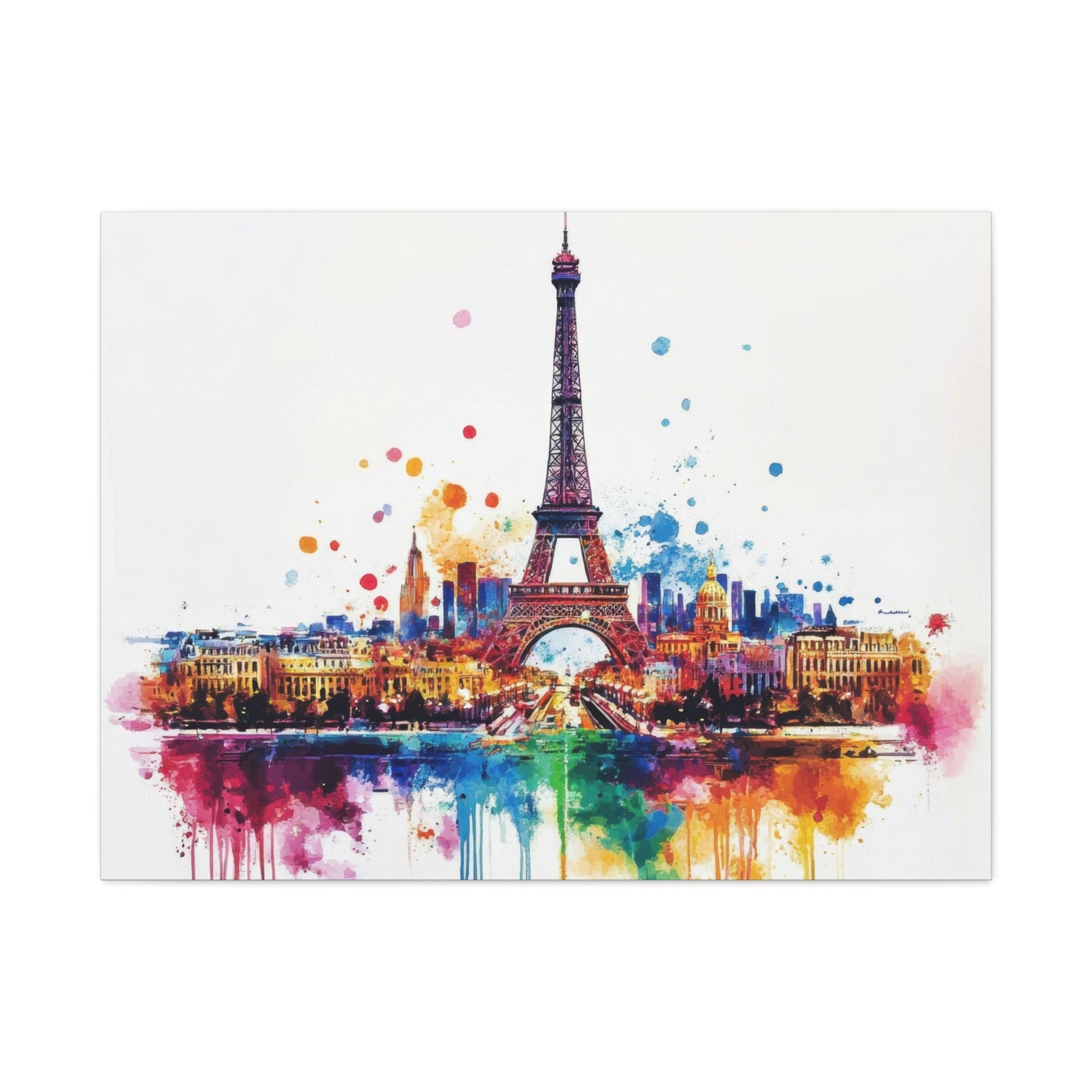 Vibrant Paris Skyline - Cityscape Wall Art - Aestheticanvas