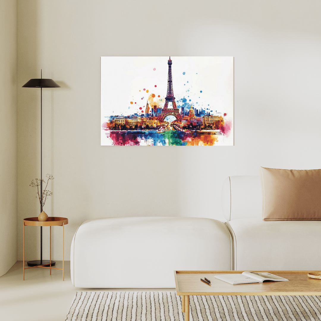 Vibrant Paris Skyline - Cityscape Wall Art - Aestheticanvas