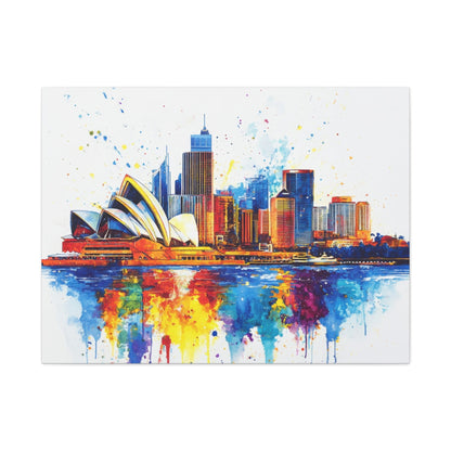 Vibrant Sydney Skyline - Cityscape Wall Art - Aestheticanvas