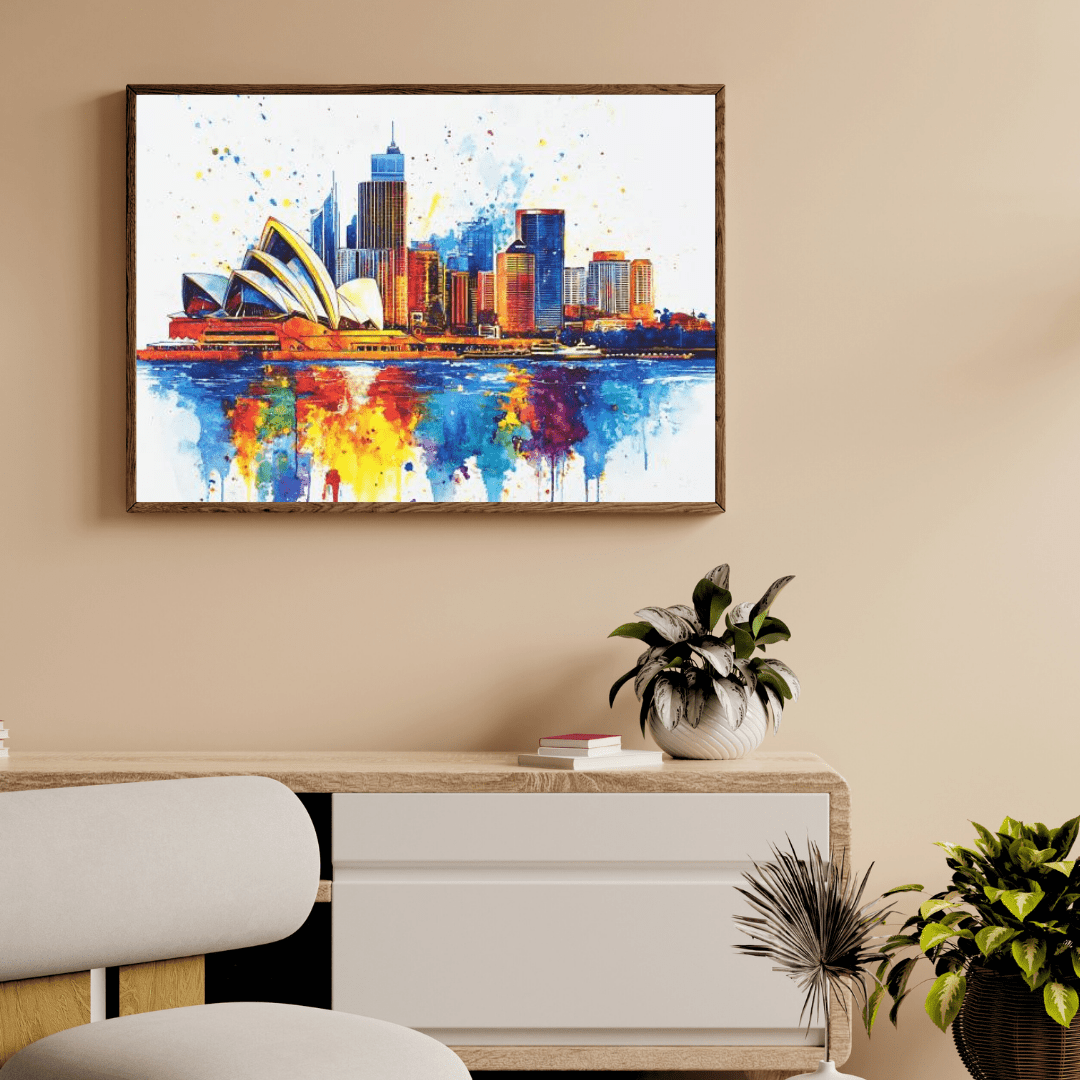 Vibrant Sydney Skyline - Cityscape Wall Art - Aestheticanvas