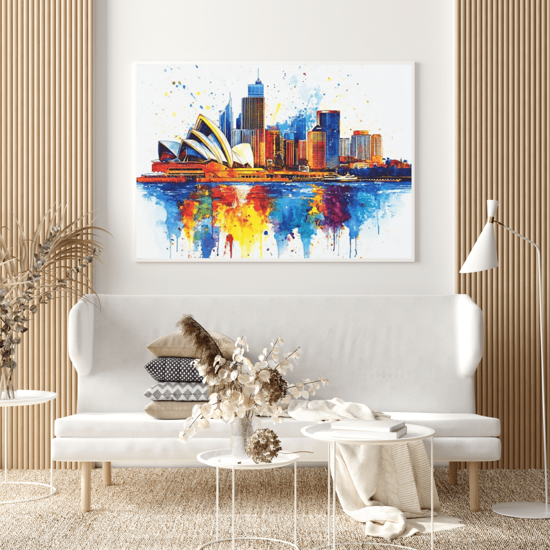 Vibrant Sydney Skyline - Cityscape Wall Art - Aestheticanvas