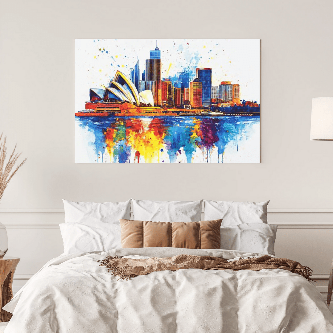 Vibrant Sydney Skyline - Cityscape Wall Art - Aestheticanvas