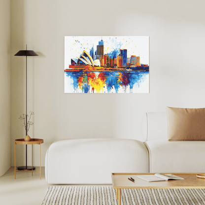 Vibrant Sydney Skyline - Cityscape Wall Art - Aestheticanvas