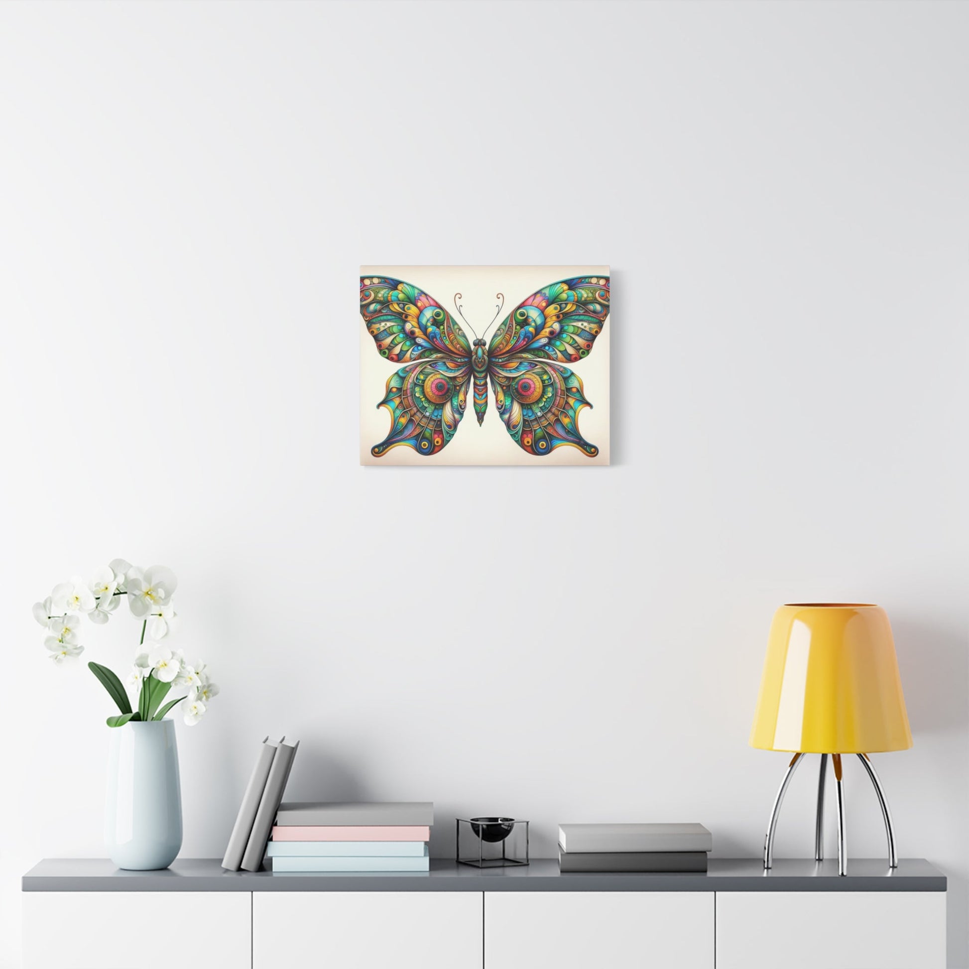 Vibrant Symmetrical Butterfly Art - Animal Wall Art - Aestheticanvas