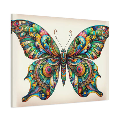 Vibrant Symmetrical Butterfly Art - Animal Wall Art - Aestheticanvas