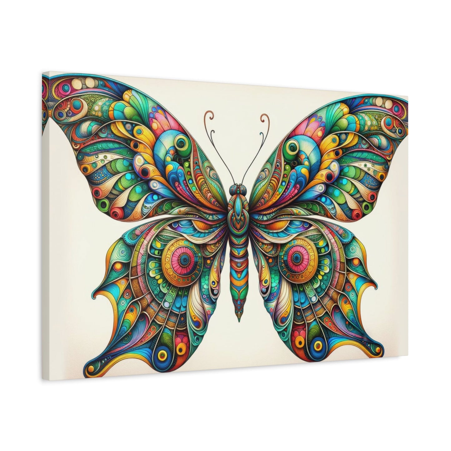 Vibrant Symmetrical Butterfly Art - Animal Wall Art - Aestheticanvas