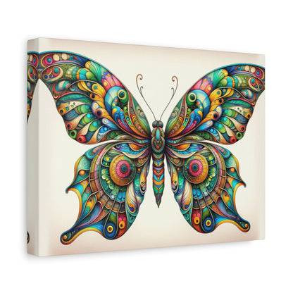 Vibrant Symmetrical Butterfly Art - Animal Wall Art - Aestheticanvas