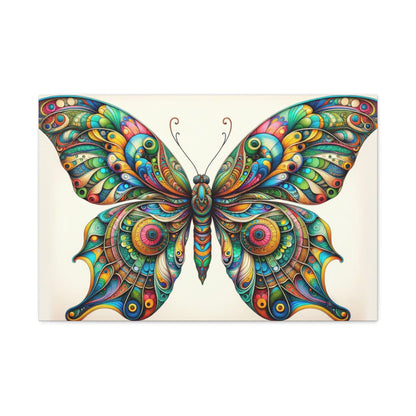 Vibrant Symmetrical Butterfly Art - Animal Wall Art - Aestheticanvas