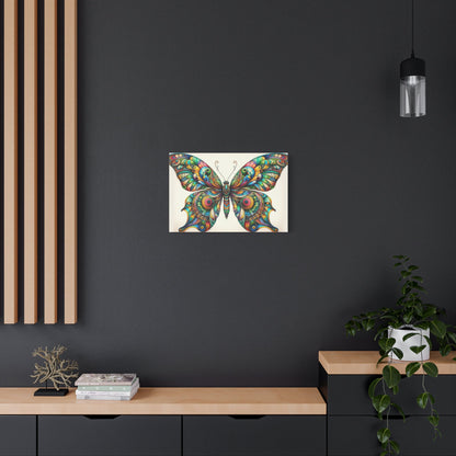 Vibrant Symmetrical Butterfly Art - Animal Wall Art - Aestheticanvas