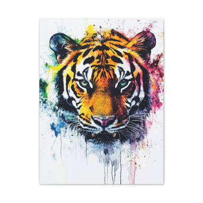 Vibrant Tiger Splash - Animal Wall Art - Aestheticanvas