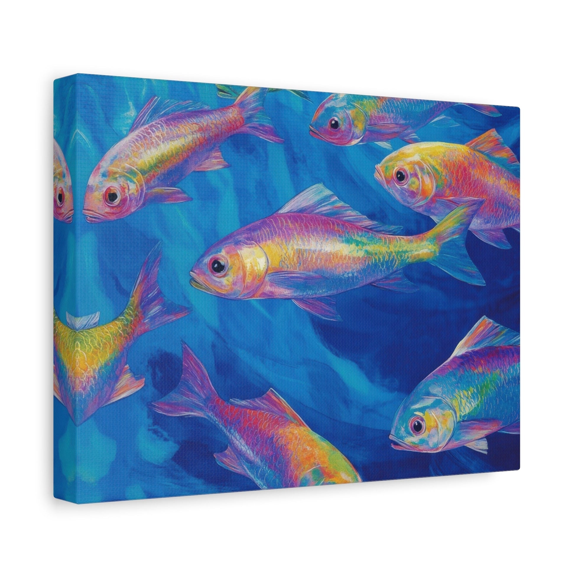 Vibrant Underwater Abstract Dreamscape - Fish Wall Art - Aestheticanvas