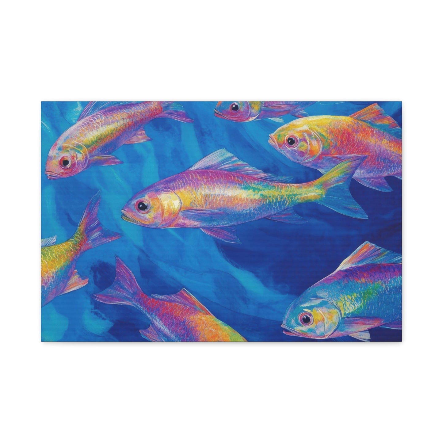 Vibrant Underwater Abstract Dreamscape - Fish Wall Art - Aestheticanvas