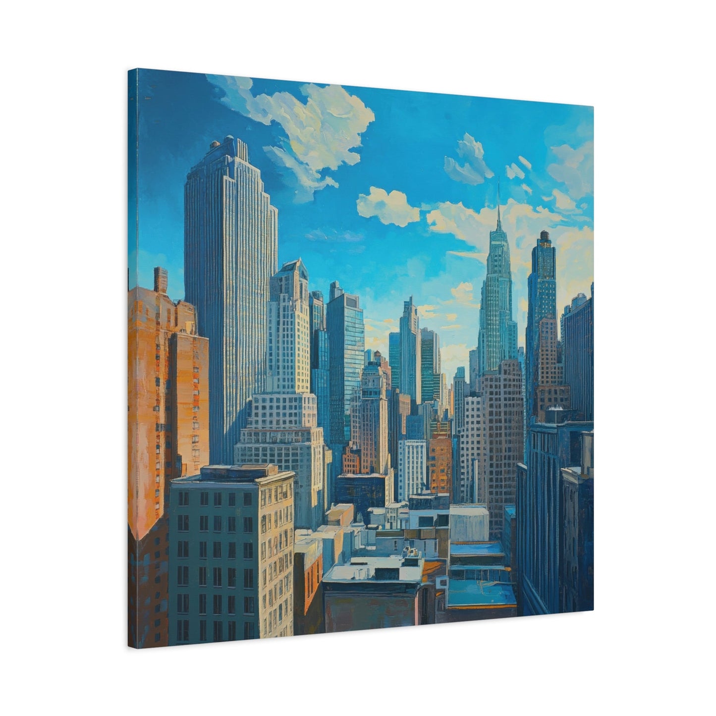 Vibrant Urban Skyline - Cityscape Wall Art - Aestheticanvas