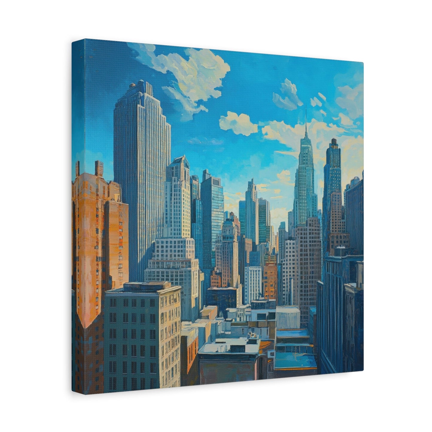 Vibrant Urban Skyline - Cityscape Wall Art - Aestheticanvas